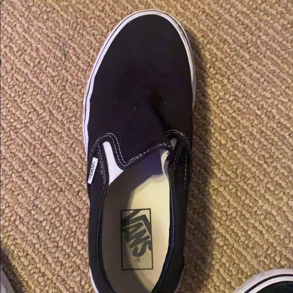 Black Slip On Vans